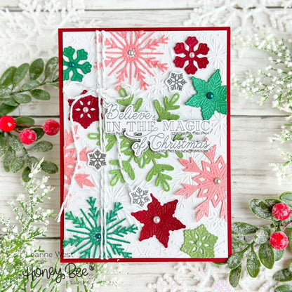 Lovely Layers: Large Snowflakes - Honey Cuts - Stand - Alone Dies - Honey Bee Stamps