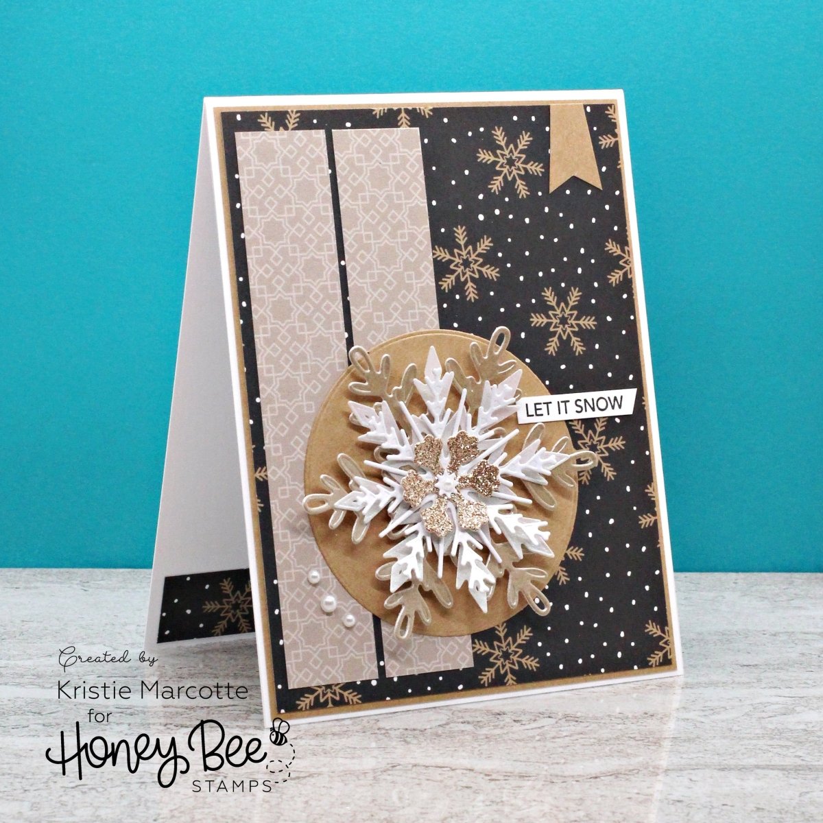 Lovely Layers: Large Snowflakes - Honey Cuts - Stand - Alone Dies - Honey Bee Stamps
