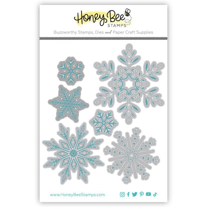 Lovely Layers: Large Snowflakes - Honey Cuts - Stand - Alone Dies - Honey Bee Stamps