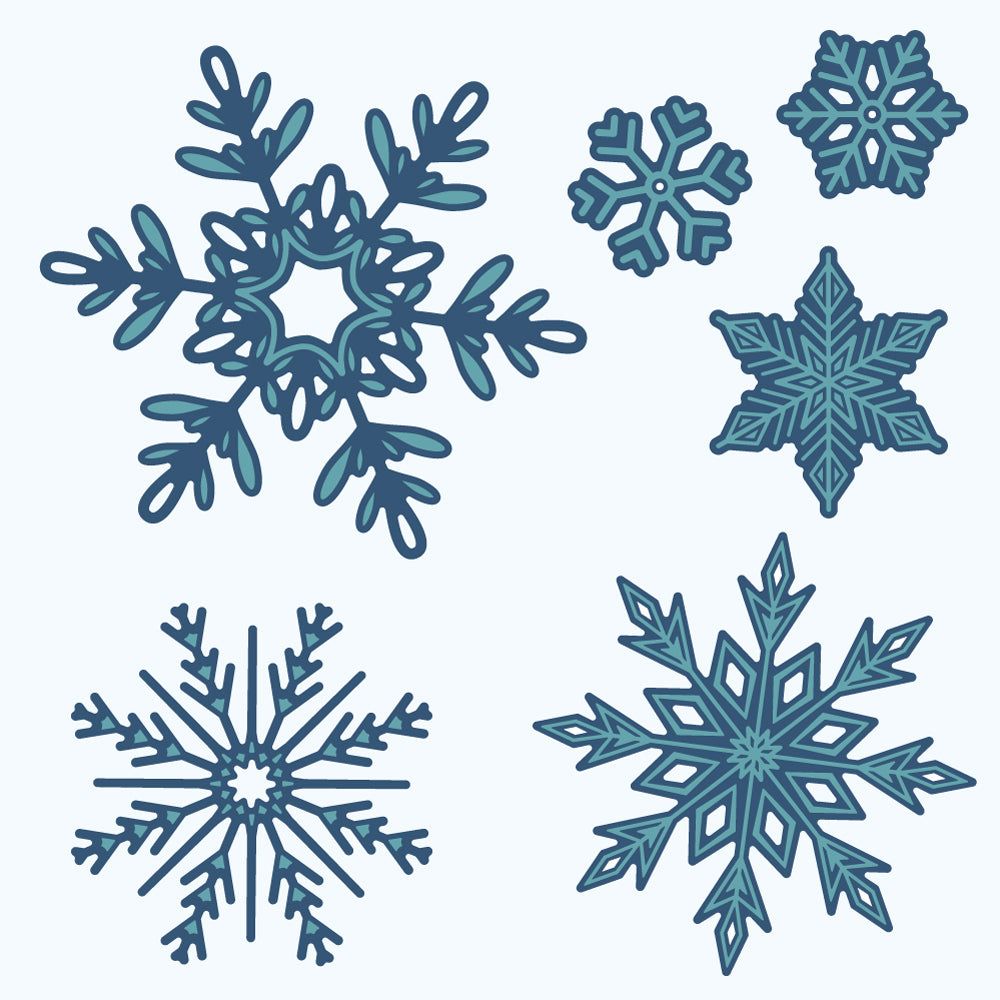 Lovely Layers: Large Snowflakes - Honey Cuts - Stand - Alone Dies - Honey Bee Stamps