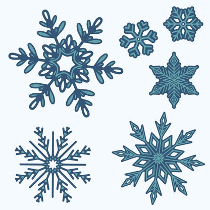 Lovely Layers: Large Snowflakes - Honey Cuts - Stand - Alone Dies - Honey Bee Stamps