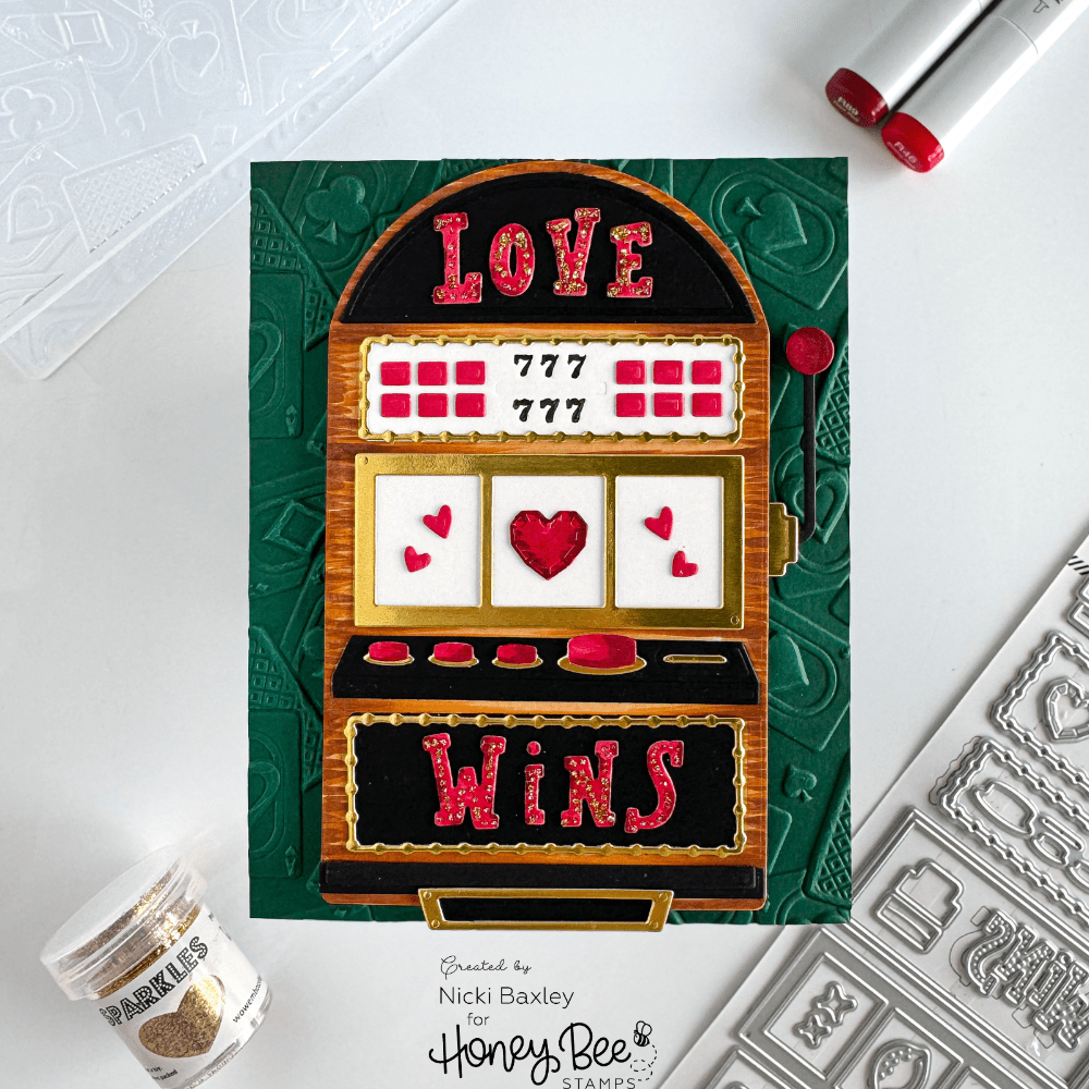 Set Di Fustelle E Timbri In Silicone 'Sweet Treats' - Tema Amore E Dolcezze Per Scrapbooking E Biglietti
