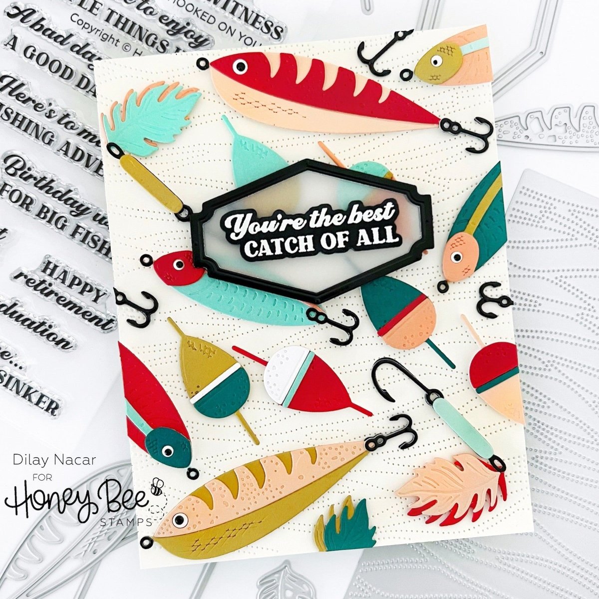 Lovely Layers: Lures - Honey Cuts - Stand - Alone Dies - Honey Bee Stamps