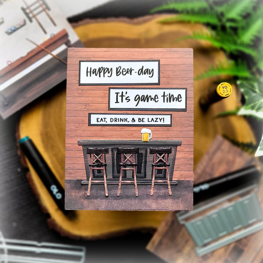 Lovely Layers: Mancave - Honey Cuts Stand - Alone Dies - Honey Bee Stamps