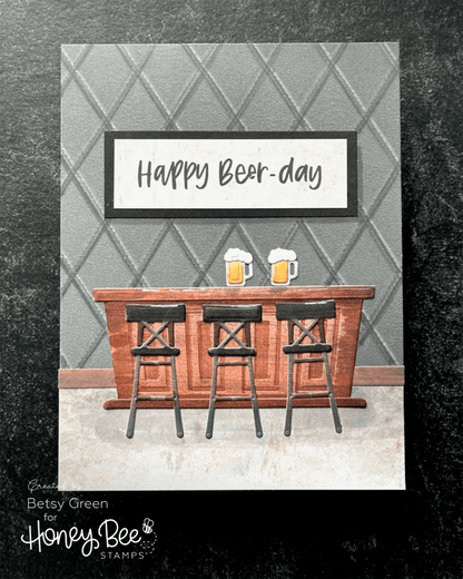 Lovely Layers: Mancave - Honey Cuts Stand - Alone Dies - Honey Bee Stamps