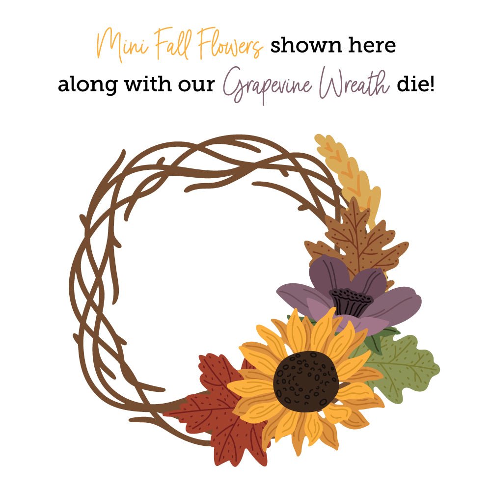 Lovely Layers: Mini Fall Florals - Honey Cuts - Stand - Alone Dies - Honey Bee Stamps