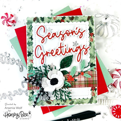 Lovely Layers: Mini Holiday Florals - Honey Cuts - Stand - Alone Dies - Honey Bee Stamps