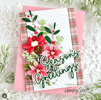 Lovely Layers: Mini Holiday Florals - Honey Cuts - Stand - Alone Dies - Honey Bee Stamps