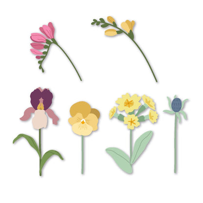 Lovely Layers: Mini Spring Florals - Honey Cuts Stand - Alone Dies - Honey Bee Stamps