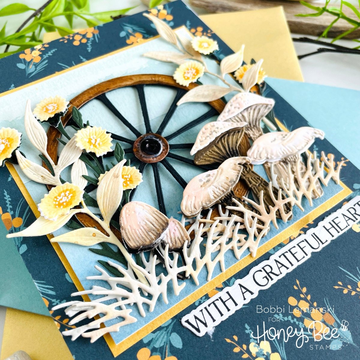 Lovely Layers: Mushroom - Honey Cuts - Stand - Alone Dies - Honey Bee Stamps