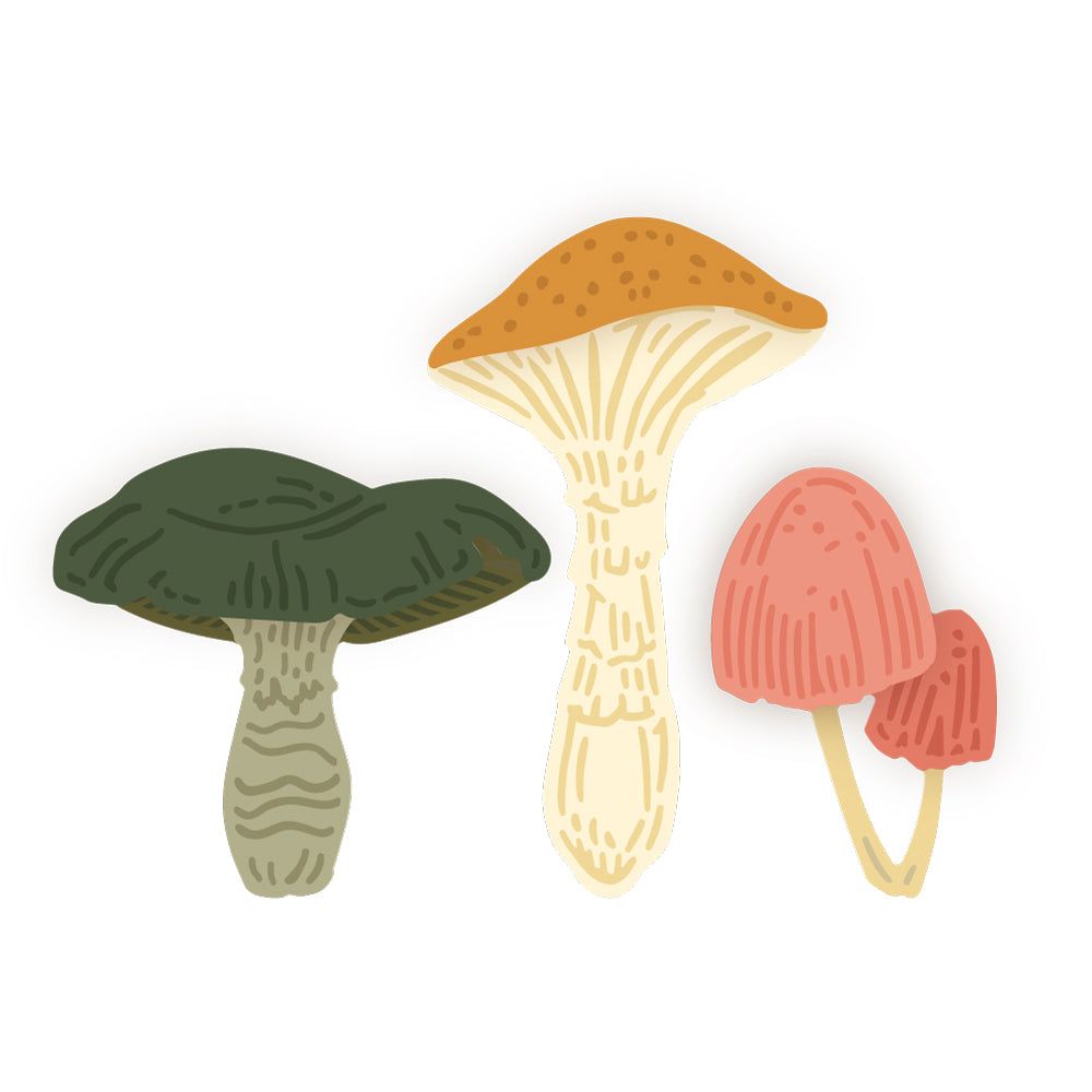 Lovely Layers: Mushroom - Honey Cuts - Stand - Alone Dies - Honey Bee Stamps