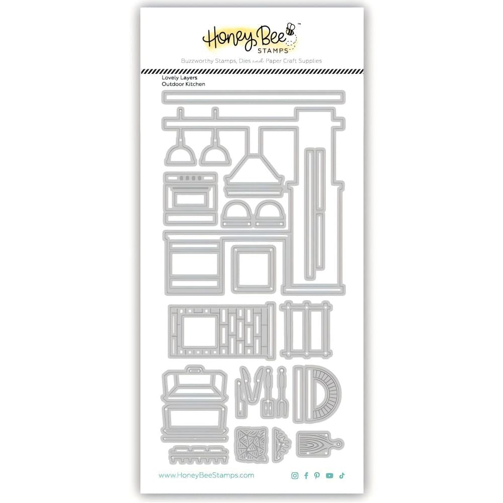 Lovely Layers: Outdoor Kitchen - Honey Cuts Stand - Alone Dies - Honey Bee Stamps