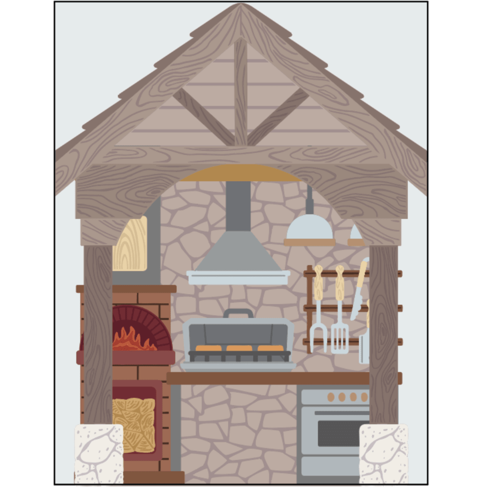 Lovely Layers: Outdoor Kitchen - Honey Cuts Stand - Alone Dies - Honey Bee Stamps