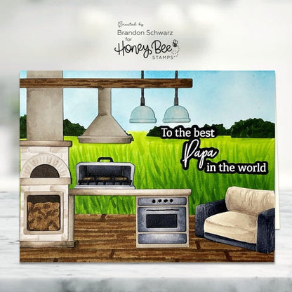 Lovely Layers: Outdoor Kitchen - Honey Cuts Stand - Alone Dies - Honey Bee Stamps