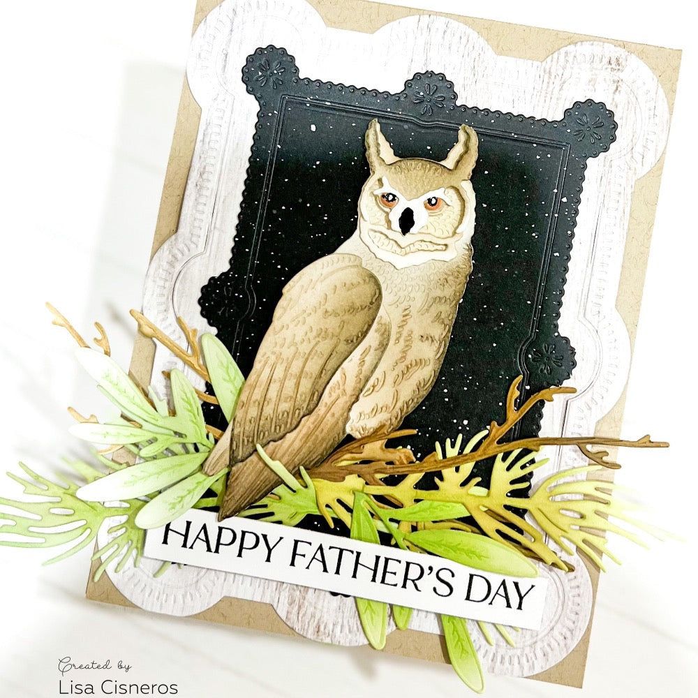 Lovely Layers: Owl - Honey Cuts - Stand - Alone Dies - Honey Bee Stamps