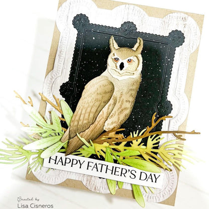 Lovely Layers: Owl - Honey Cuts - Stand - Alone Dies - Honey Bee Stamps