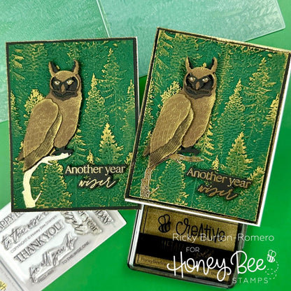 Lovely Layers: Owl - Honey Cuts - Stand - Alone Dies - Honey Bee Stamps