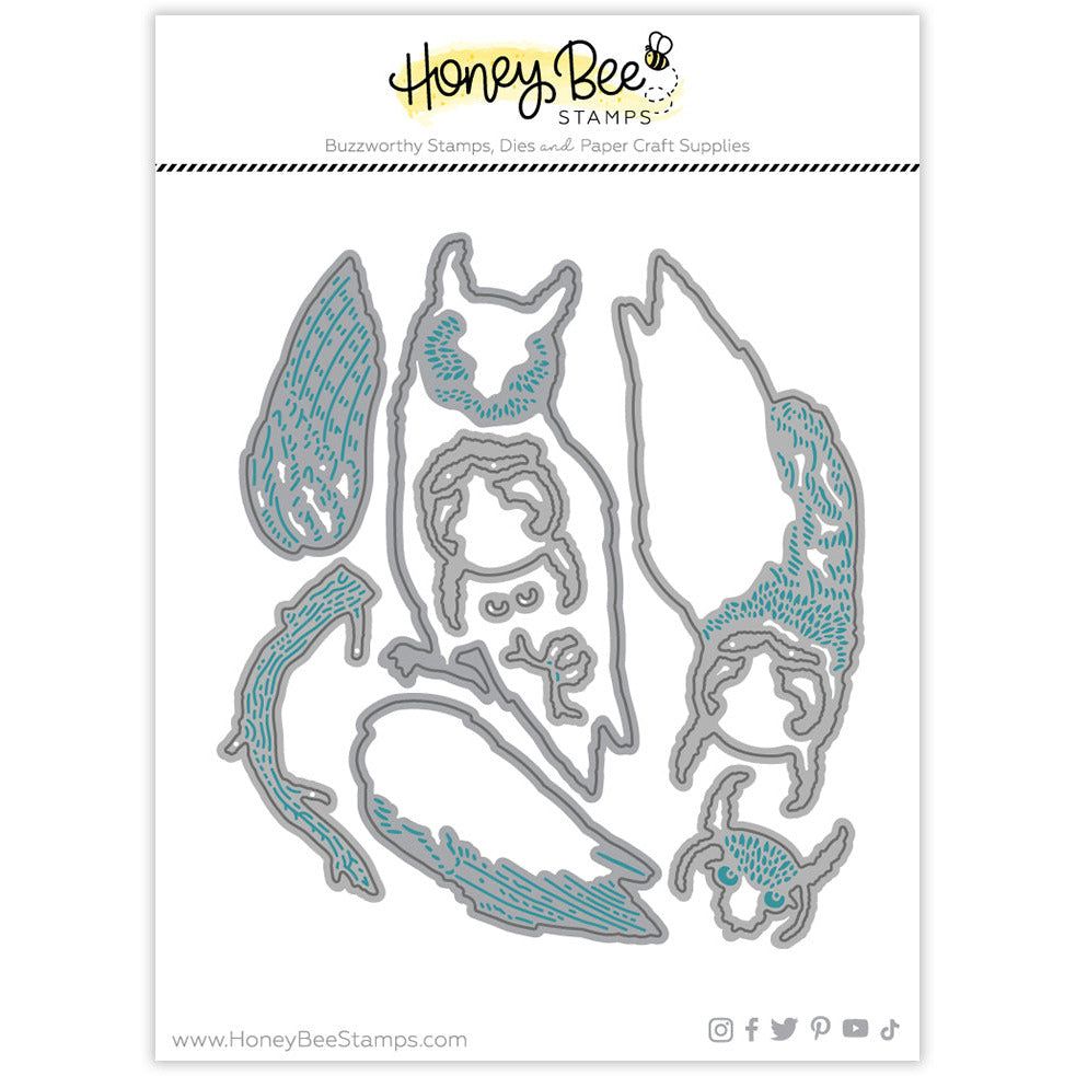 Lovely Layers: Owl - Honey Cuts - Stand - Alone Dies - Honey Bee Stamps