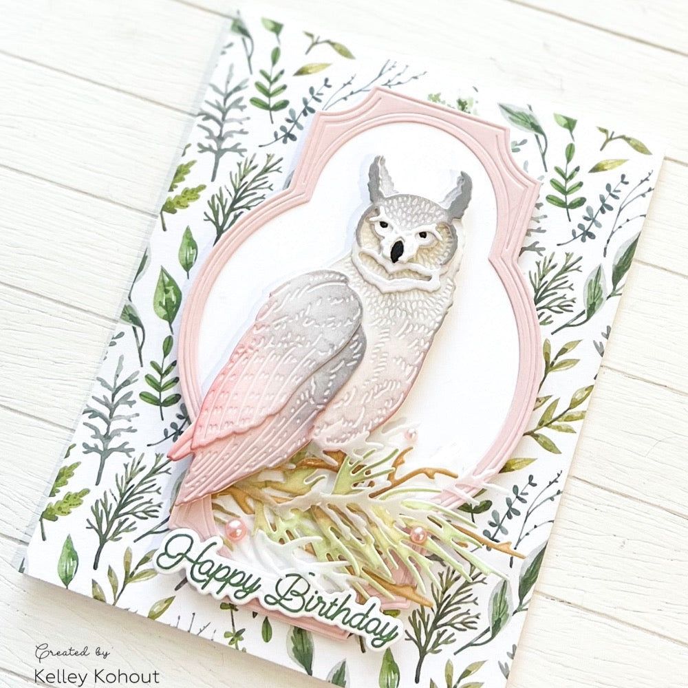 Lovely Layers: Owl - Honey Cuts - Stand - Alone Dies - Honey Bee Stamps