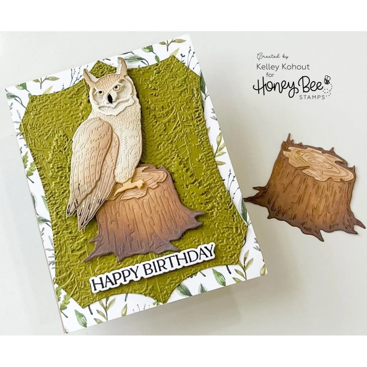 Lovely Layers: Owl - Honey Cuts - Stand - Alone Dies - Honey Bee Stamps