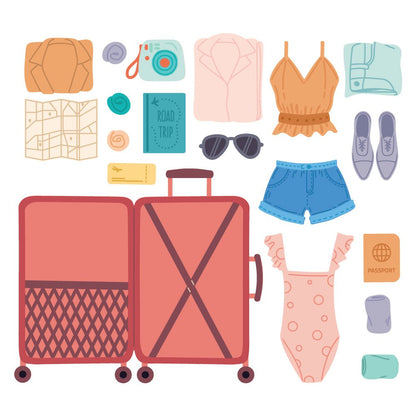 Lovely Layers: Packed Suitcase - Honey Cuts - Stand - Alone Dies - Honey Bee Stamps