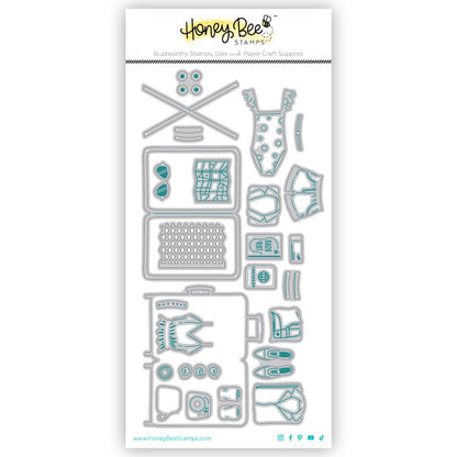 Lovely Layers: Packed Suitcase - Honey Cuts - Stand - Alone Dies - Honey Bee Stamps