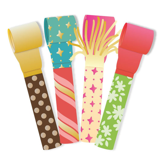 Lovely Layers: Party Blower - Honey Cuts - Stand - Alone Dies - Honey Bee Stamps