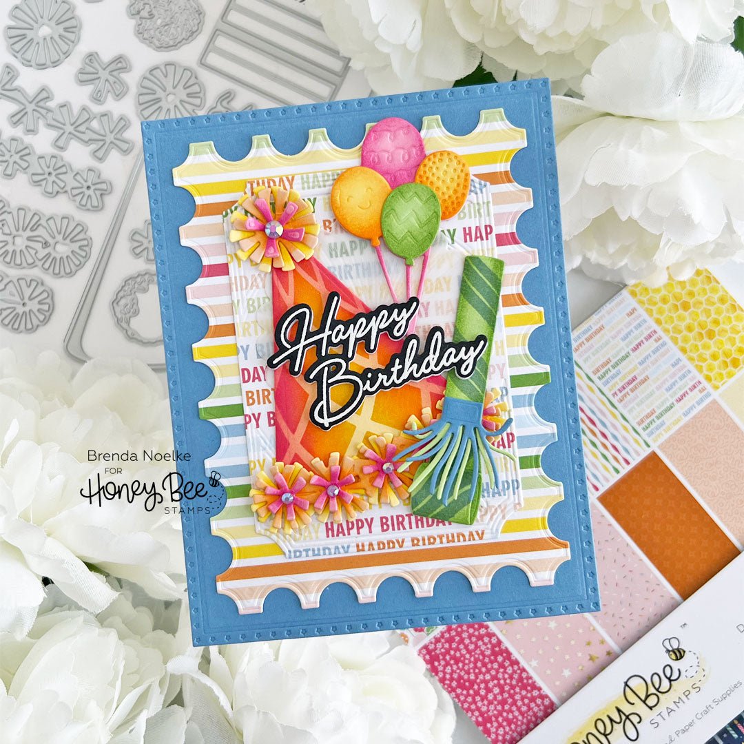 Lovely Layers: Party Hat - Honey Cuts - Stand - Alone Dies - Honey Bee Stamps