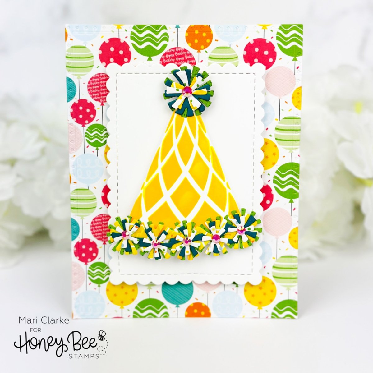 Lovely Layers: Party Hat - Honey Cuts - Stand - Alone Dies - Honey Bee Stamps