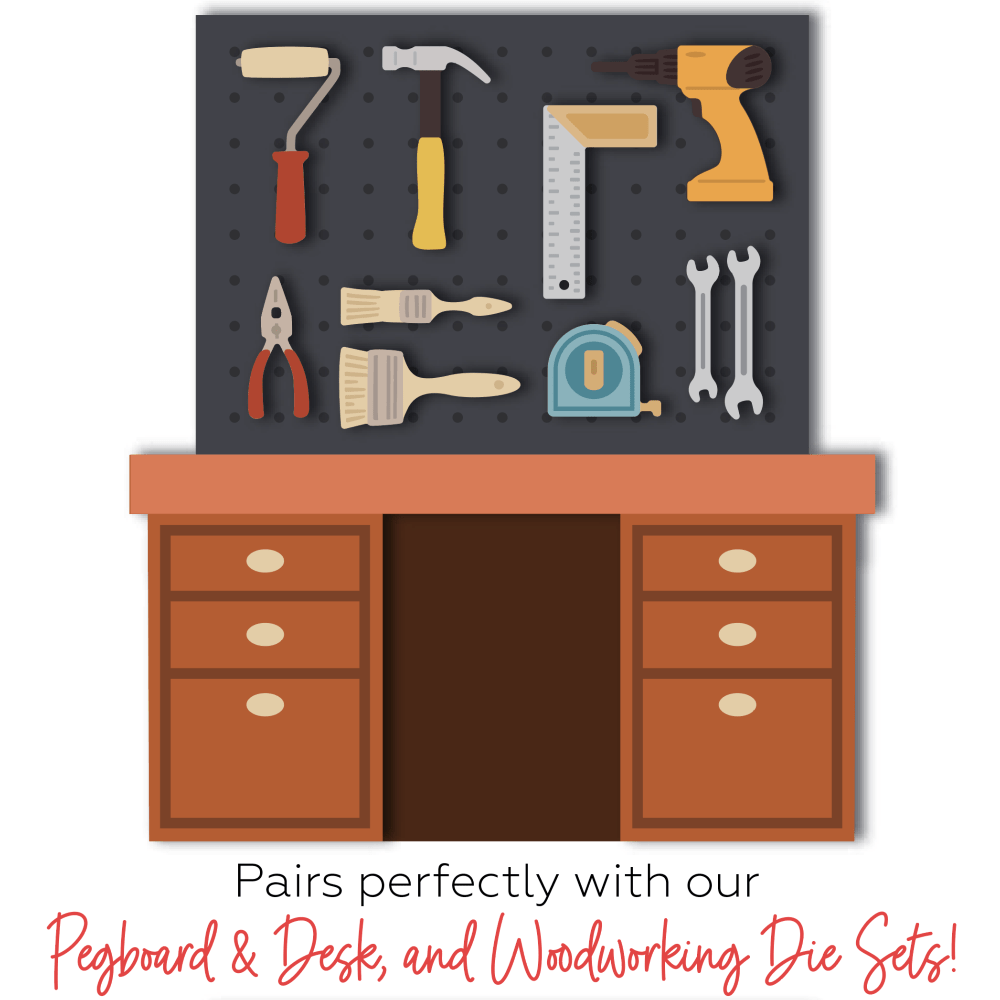 Lovely Layers: Pegboard and Desk - Honey Cuts - Stand - Alone Dies - Honey Bee Stamps