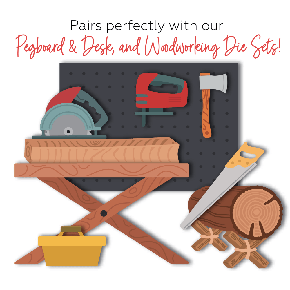 Lovely Layers: Pegboard and Desk - Honey Cuts - Stand - Alone Dies - Honey Bee Stamps