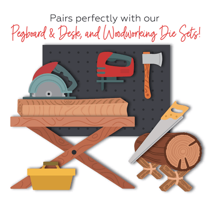 Lovely Layers: Pegboard and Desk - Honey Cuts - Stand - Alone Dies - Honey Bee Stamps