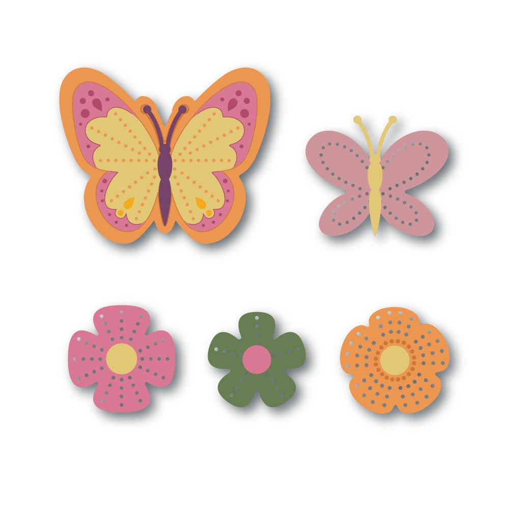 Lovely Layers: Petals & Wings - Honey Cuts Stand - Alone Dies - Honey Bee Stamps