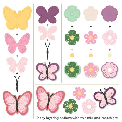 Lovely Layers: Petals & Wings - Honey Cuts Stand - Alone Dies - Honey Bee Stamps