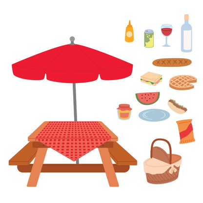 Lovely Layers: Picnic Table - Honey Cuts Stand-Alone Dies - Honey Bee Stamps