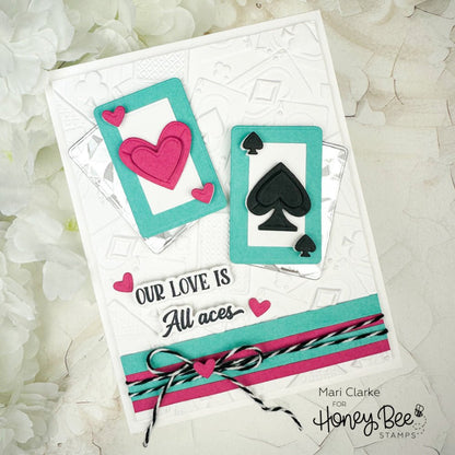 Lovely Layers: Playing Cards - Honey Cuts - Stand - Alone Dies - Honey Bee Stamps