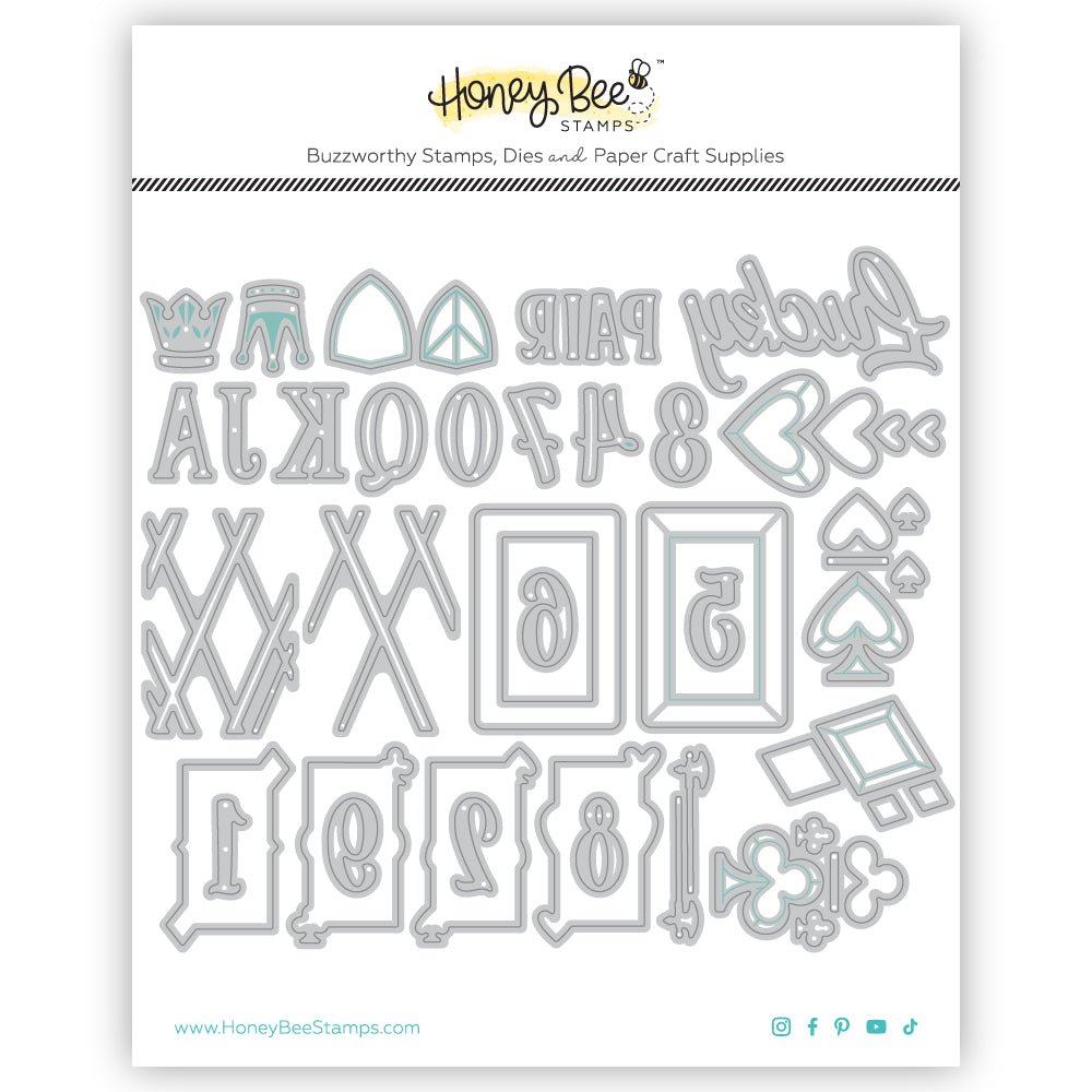 Lovely Layers: Playing Cards - Honey Cuts - Stand - Alone Dies - Honey Bee Stamps