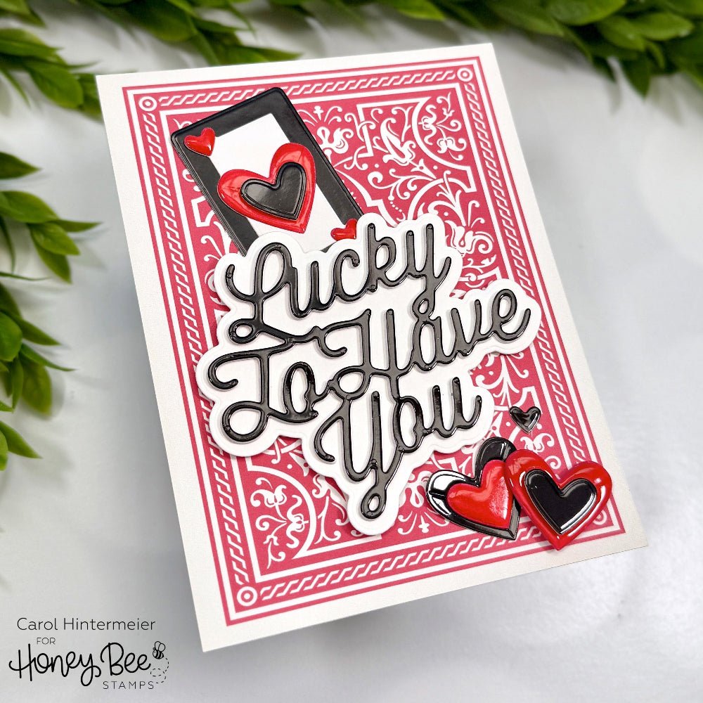 Lovely Layers: Playing Cards - Honey Cuts - Stand - Alone Dies - Honey Bee Stamps