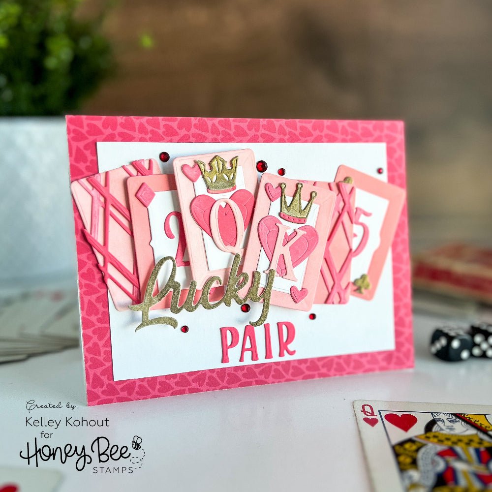 Lovely Layers: Playing Cards - Honey Cuts - Stand - Alone Dies - Honey Bee Stamps