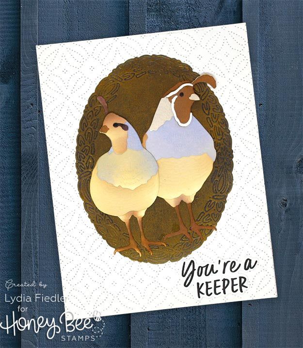 Lovely Layers: Quail - Honey Cuts - Stand - Alone Dies - Honey Bee Stamps