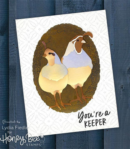 Lovely Layers: Quail - Honey Cuts - Stand - Alone Dies - Honey Bee Stamps