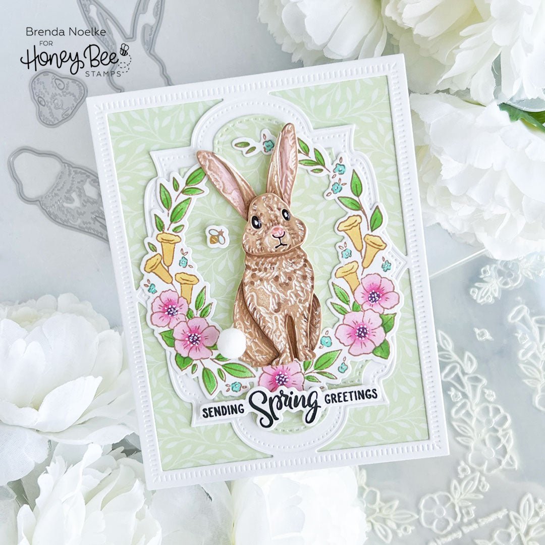 Lovely Layers: Rabbit - Honey Cuts - Stand - Alone Dies - Honey Bee Stamps