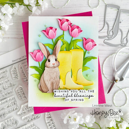 Lovely Layers: Rabbit - Honey Cuts - Stand - Alone Dies - Honey Bee Stamps