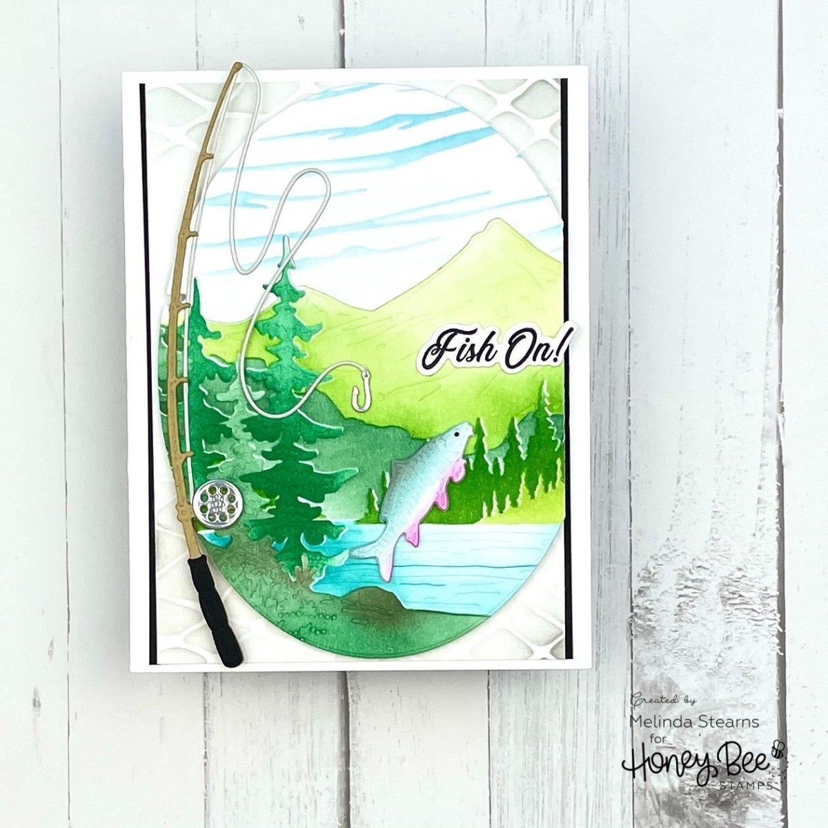 Lovely Layers: Rod & Reel - Honey Cuts - Stand - Alone Dies - Honey Bee Stamps