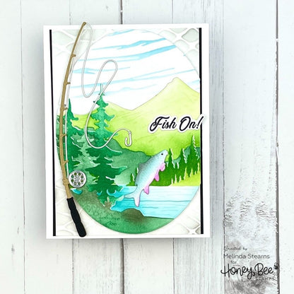 Lovely Layers: Rod & Reel - Honey Cuts - Stand - Alone Dies - Honey Bee Stamps