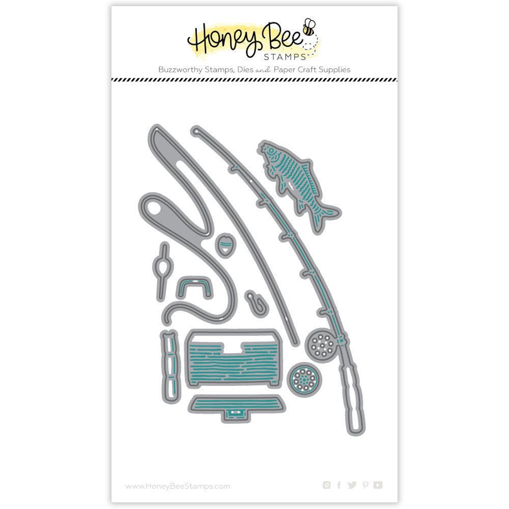 Lovely Layers: Rod & Reel - Honey Cuts - Stand - Alone Dies - Honey Bee Stamps
