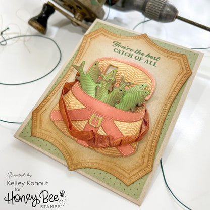 Lovely Layers: Rod & Reel - Honey Cuts - Stand - Alone Dies - Honey Bee Stamps