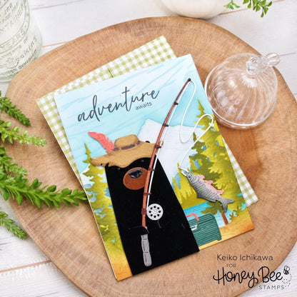 Lovely Layers: Rod & Reel - Honey Cuts - Stand - Alone Dies - Honey Bee Stamps