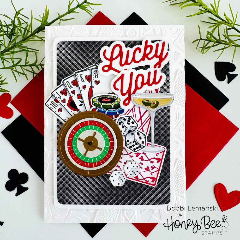 Lovely Layers: Roll The Dice - Honey Cuts - Stand - Alone Dies - Honey Bee Stamps