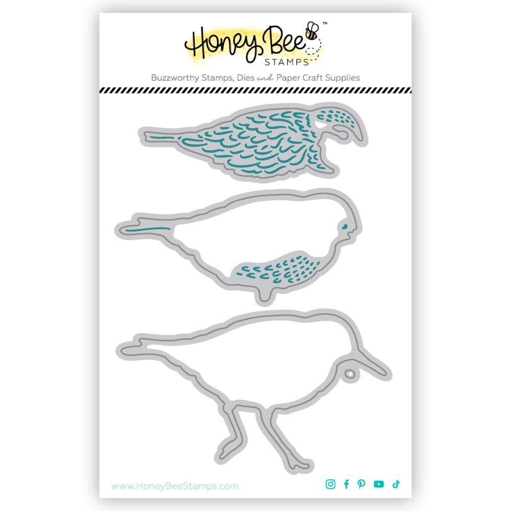 Lovely Layers: Sandpiper - Honey Cuts - Stand - Alone Dies - Honey Bee Stamps